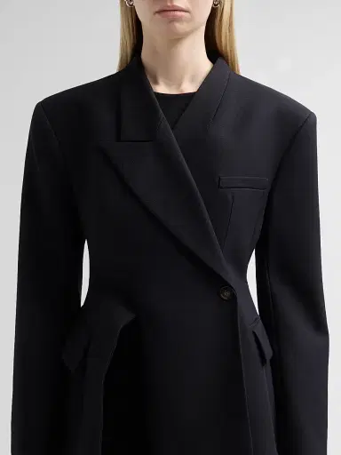 A.W.A.K.E. MODE Women's Asymmetric Volume-Contrast Jacket | Thumbnail 5 A.W.A.K.E. MODE Women's Asymmetric Volume-Contrast Jacket | Thumbnail 5