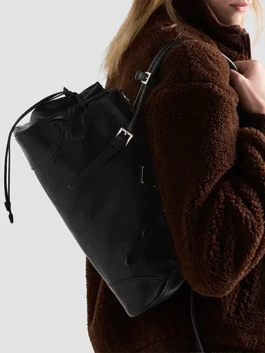 Prada Women's Bonnie Medium Antiqued Leather Top Handle Bag | Thumbnail 2 Prada Women's Bonnie Medium Antiqued Leather Top Handle Bag | Thumbnail 2