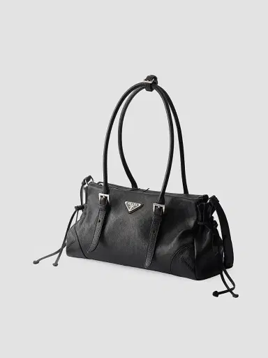 Prada Women's Bonnie Medium Antiqued Leather Top Handle Bag | Thumbnail 4 Prada Women's Bonnie Medium Antiqued Leather Top Handle Bag | Thumbnail 4