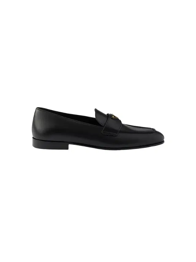 Prada Women's Leather Loafers - Black