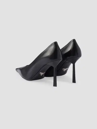 Prada Women's Leather Pumps - Black | Thumbnail 3