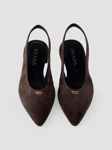 Prada Women's Suede Ballerinas | Thumbnail 5 Prada Women's Suede Ballerinas | Thumbnail 5