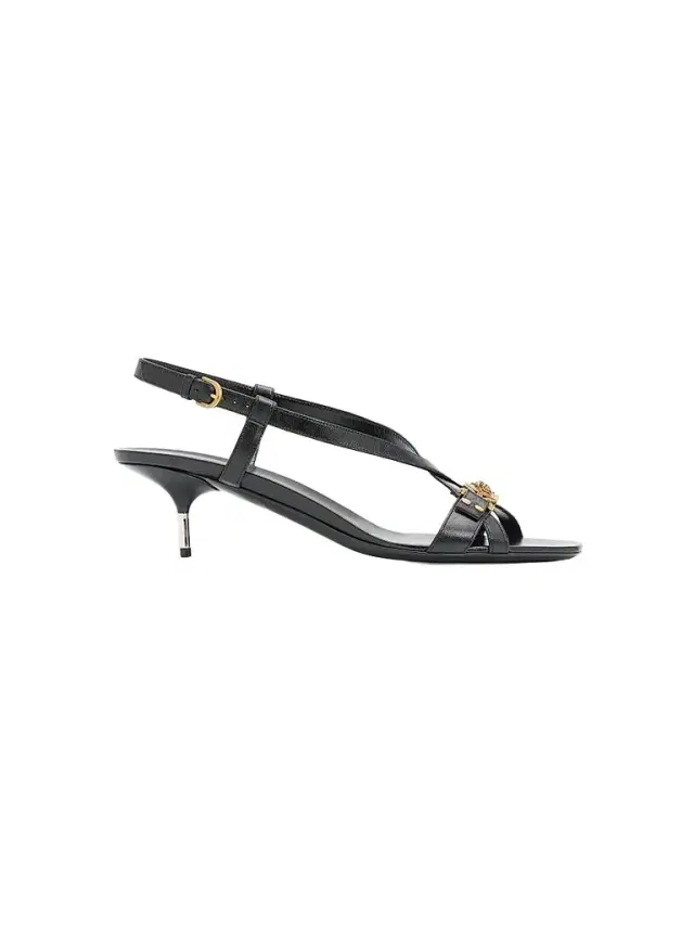 Women's Medusa 50MM Leather Sandals - Black