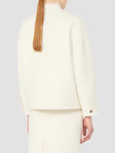 Max Mara Women's Double Jersey Wool Bomber Jacket | Thumbnail 3 Max Mara Women's Double Jersey Wool Bomber Jacket | Thumbnail 3