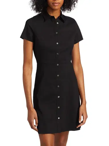Theory Women's Linen-Blend Shirtdress - White | Thumbnail 3 Theory Women's Linen-Blend Shirtdress - White | Thumbnail 3