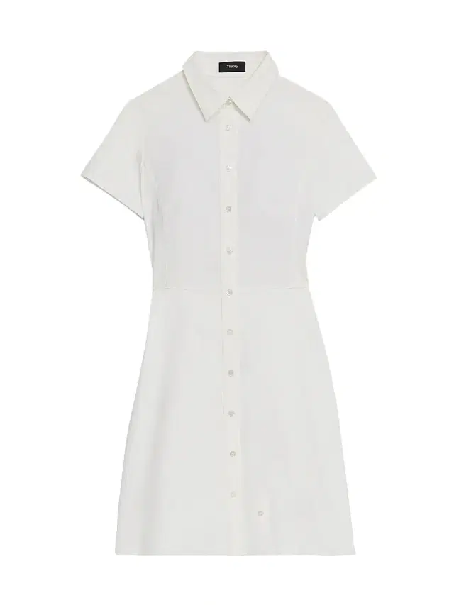 Theory Women's Linen-Blend Shirtdress - White