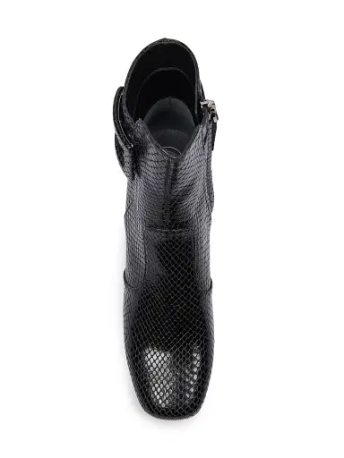 Roger Vivier Women's Tres Vivier 45MM Snakeskin-Embossed Leather Ankle Boots | Thumbnail 3 Roger Vivier Women's Tres Vivier 45MM Snakeskin-Embossed Leather Ankle Boots | Thumbnail 3