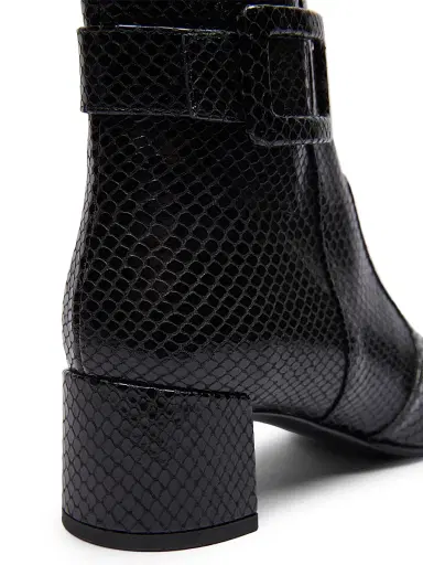 Roger Vivier Women's Tres Vivier 45MM Snakeskin-Embossed Leather Ankle Boots | Thumbnail 5 Roger Vivier Women's Tres Vivier 45MM Snakeskin-Embossed Leather Ankle Boots | Thumbnail 5