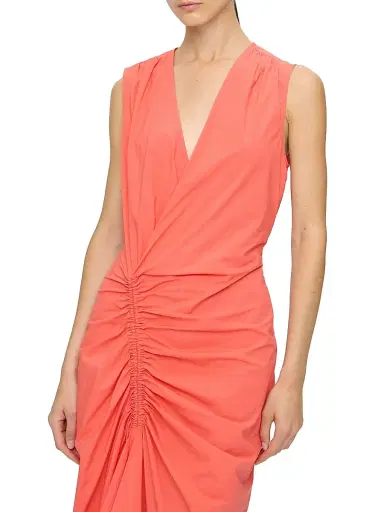 Callas Milano Women's Agnes Wrap Dress - Coral | Thumbnail 4 Callas Milano Women's Agnes Wrap Dress - Coral | Thumbnail 4