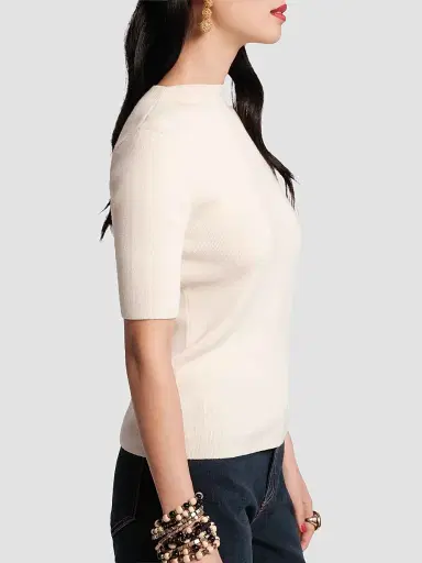 Frances Valentine Women's Marie Cotton Sweater | Thumbnail 3 Frances Valentine Women's Marie Cotton Sweater | Thumbnail 3