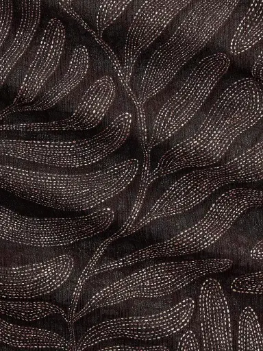 Ralph Lauren Women's Foiled Crinkle Chiffon Wrap Scarf - Espresso Multi | Thumbnail 4