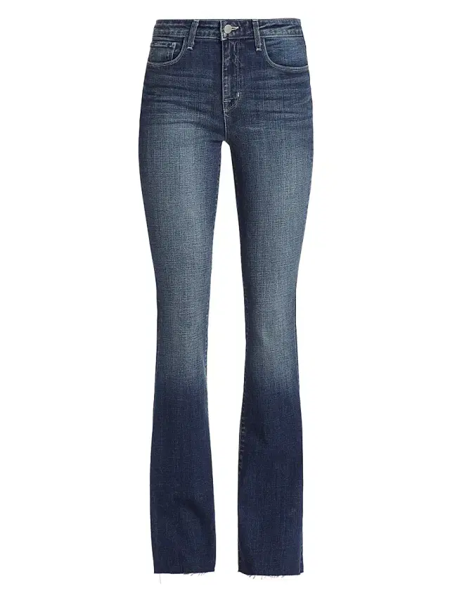 L'AGENCE Women's Ruth High-Rise Straight Jeans - Naples