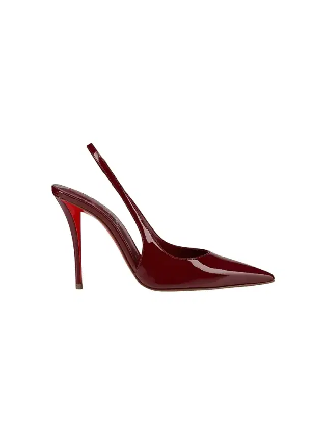 Women's Miss Z Patent Leather 100MM Sling Back Pumps Women's Miss Z Patent Leather 100MM Sling Back Pumps