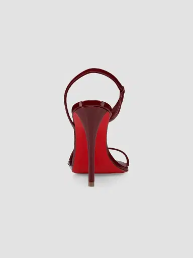 Christian Louboutin Women's Rosa Z Patent Leather 100MM Sandals - Empire - Size 4 | Thumbnail 3 Christian Louboutin Women's Rosa Z Patent Leather 100MM Sandals - Empire - Size 4 | Thumbnail 3