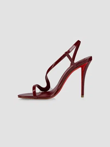 Christian Louboutin Women's Rosa Z Patent Leather 100MM Sandals - Empire - Size 4 | Thumbnail 4 Christian Louboutin Women's Rosa Z Patent Leather 100MM Sandals - Empire - Size 4 | Thumbnail 4