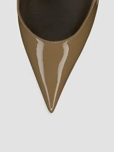 Christian Louboutin Women's Miss Z Patent Leather 100MM Sling Back Pumps | Thumbnail 4 Christian Louboutin Women's Miss Z Patent Leather 100MM Sling Back Pumps | Thumbnail 4