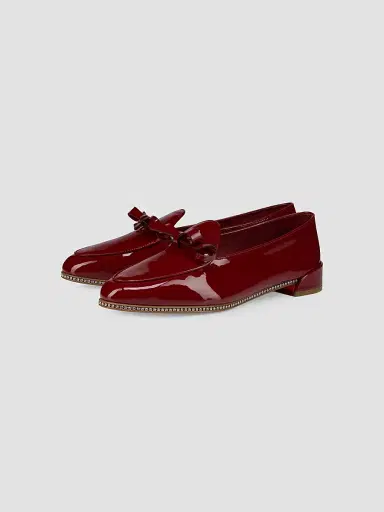 Christian Louboutin Women's Mocastrass Patent Leather Loafers | Thumbnail 2 Christian Louboutin Women's Mocastrass Patent Leather Loafers | Thumbnail 2