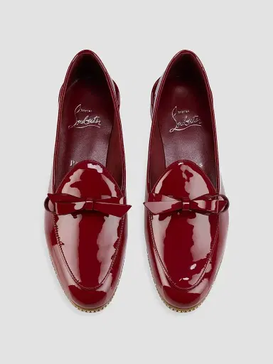 Christian Louboutin Women's Mocastrass Patent Leather Loafers | Thumbnail 4 Christian Louboutin Women's Mocastrass Patent Leather Loafers | Thumbnail 4