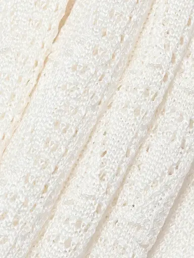 Loulou de Saison Women's Armas Knit T-Shirt Dress - Ivory - Size XS | Thumbnail 8
