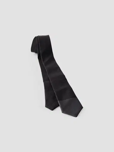 Prada Men's Silk Tie - Black | Thumbnail 2