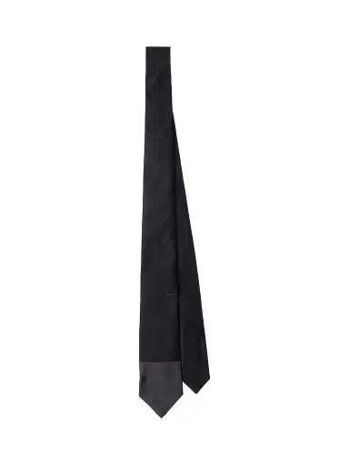 Prada Men's Silk Tie - Black | Thumbnail 1