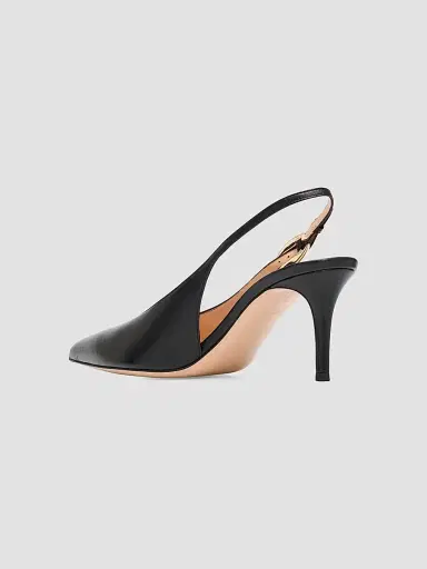 Gianvito Rossi Women's 70MM Leather Slingback Pumps - Nero Black - Size 12 | Thumbnail 3 Gianvito Rossi Women's 70MM Leather Slingback Pumps - Nero Black - Size 12 | Thumbnail 3