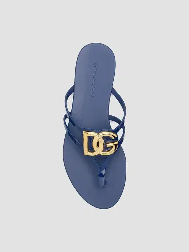 Dolce & Gabbana Women's Logo Jelly Sandals | Thumbnail 4 Dolce & Gabbana Women's Logo Jelly Sandals | Thumbnail 4