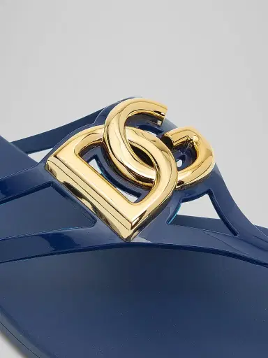 Dolce & Gabbana Women's Logo Jelly Sandals | Thumbnail 5 Dolce & Gabbana Women's Logo Jelly Sandals | Thumbnail 5