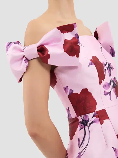 Rebecca Vallance Women's Melora Floral Midi Dress - Lilac Vintage Rose | Thumbnail 5