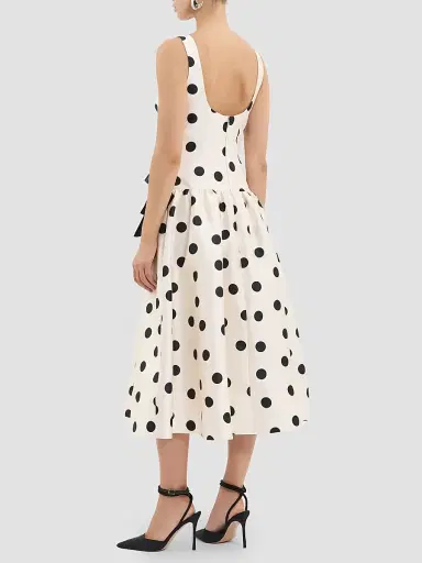 Rebecca Vallance Women's Bacio Polka Dot Midi Dress - Spot - Size 14 | Thumbnail 3 Rebecca Vallance Women's Bacio Polka Dot Midi Dress - Spot - Size 14 | Thumbnail 3
