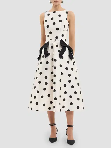Rebecca Vallance Women's Bacio Polka Dot Midi Dress - Spot - Size 14 | Thumbnail 4 Rebecca Vallance Women's Bacio Polka Dot Midi Dress - Spot - Size 14 | Thumbnail 4