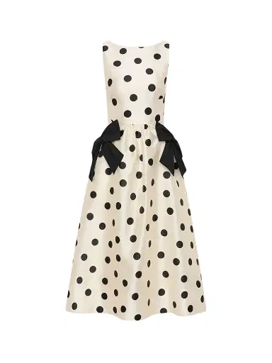 Rebecca Vallance Women's Bacio Polka Dot Midi Dress - Spot - Size 14 | Thumbnail 1 Rebecca Vallance Women's Bacio Polka Dot Midi Dress - Spot - Size 14 | Thumbnail 1