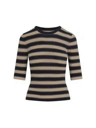 Favorite Daughter Women's The Amelia Striped Wool Top - Midnight Stripe | Thumbnail 1 Favorite Daughter Women's The Amelia Striped Wool Top - Midnight Stripe | Thumbnail 1