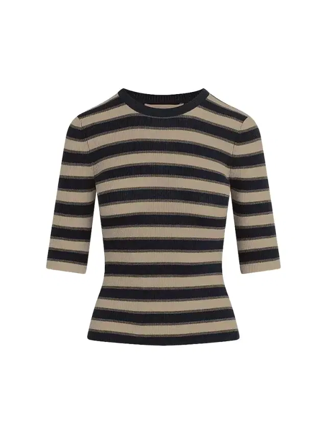 Favorite Daughter Women's The Amelia Striped Wool Top - Midnight Stripe