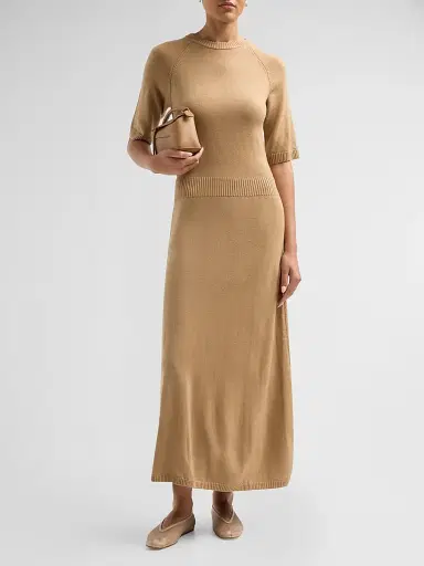 Ramy Brook Women's Wendy Wool Midi Dress - Camel - Size XL | Thumbnail 2 Ramy Brook Women's Wendy Wool Midi Dress - Camel - Size XL | Thumbnail 2