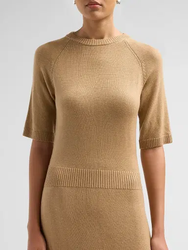Ramy Brook Women's Wendy Wool Midi Dress - Camel - Size XL | Thumbnail 5 Ramy Brook Women's Wendy Wool Midi Dress - Camel - Size XL | Thumbnail 5