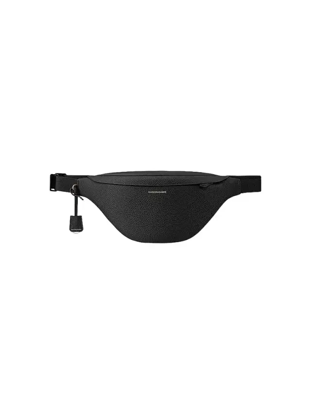 Maison de Sabre Large Leather Sling Bag - Black Caviar