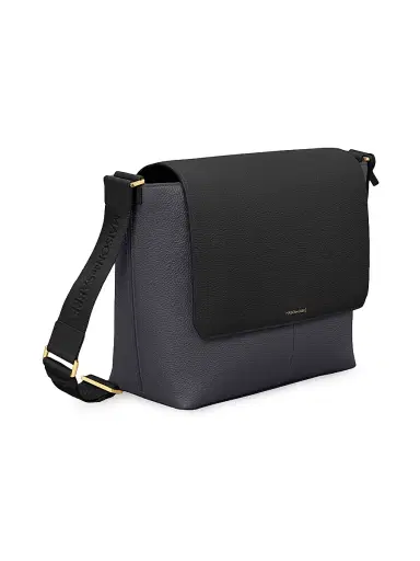 Maison de Sabre Leather Flaire Messenger Bag - Graphite Caviar | Thumbnail 7 Maison de Sabre Leather Flaire Messenger Bag - Graphite Caviar | Thumbnail 7