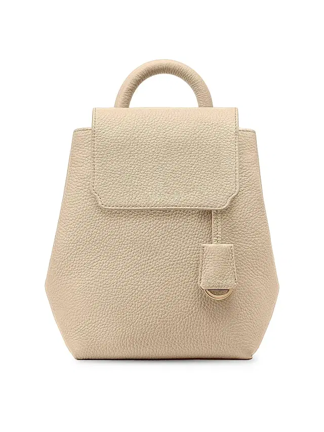 Maison de Sabre Women's Mini Soft Leather Backpack - Saharan Beige