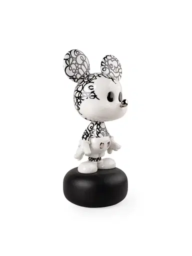 Lladro Doodle Mickey Porcelain Sculpture - Blackandwhite | Thumbnail 2 Lladro Doodle Mickey Porcelain Sculpture - Blackandwhite | Thumbnail 2