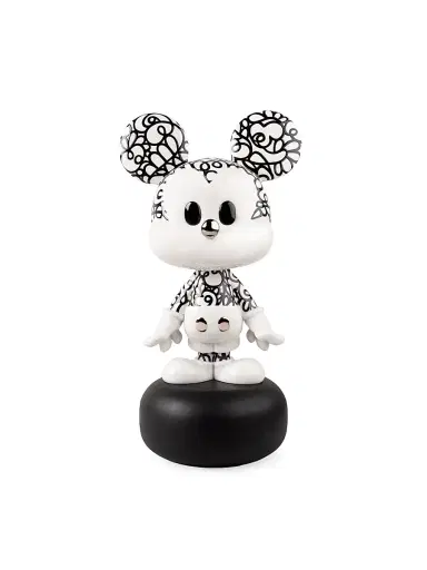 Lladro Doodle Mickey Porcelain Sculpture - Blackandwhite | Thumbnail 1 Lladro Doodle Mickey Porcelain Sculpture - Blackandwhite | Thumbnail 1