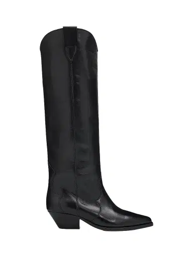Isabel Marant Women's Denvee Leather Western Boots | Thumbnail 1 Isabel Marant Women's Denvee Leather Western Boots | Thumbnail 1