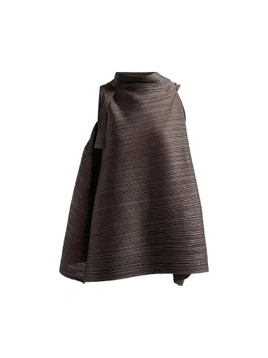 Pleats Please Issey Miyake Women's Bouncy Basket Weave Top - Charcoal | Thumbnail 1