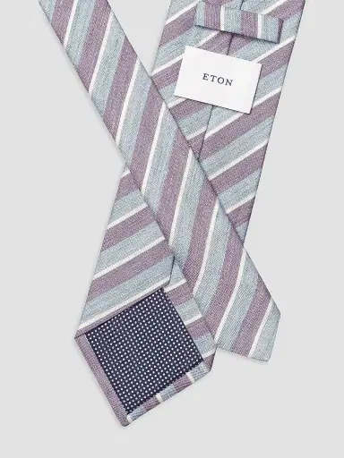 Eton Men's Striped Silk Tie | Thumbnail 2 Eton Men's Striped Silk Tie | Thumbnail 2