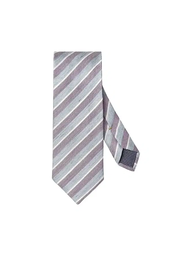 Eton Men's Striped Silk Tie - Light Purple