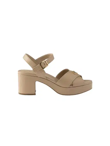 Prada Women's Nappa Leather Platform Sandals | Thumbnail 1 Prada Women's Nappa Leather Platform Sandals | Thumbnail 1
