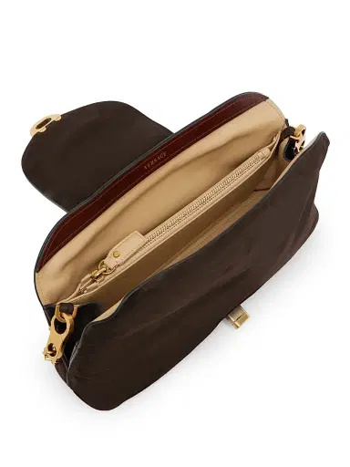 Versace Women's Medusa Suede Clutch - Moka Gold | Thumbnail 3 Versace Women's Medusa Suede Clutch - Moka Gold | Thumbnail 3