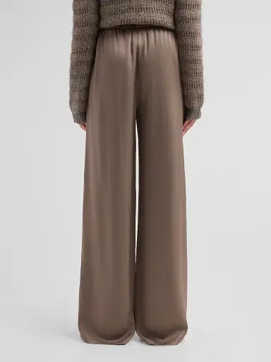 Fabiana Filippi Women's Enver Satin Wide-Leg Trousers | Thumbnail 3 Fabiana Filippi Women's Enver Satin Wide-Leg Trousers | Thumbnail 3