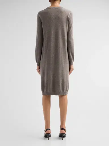Fabiana Filippi Women's Platinum Knit Pinned Dress | Thumbnail 3 Fabiana Filippi Women's Platinum Knit Pinned Dress | Thumbnail 3