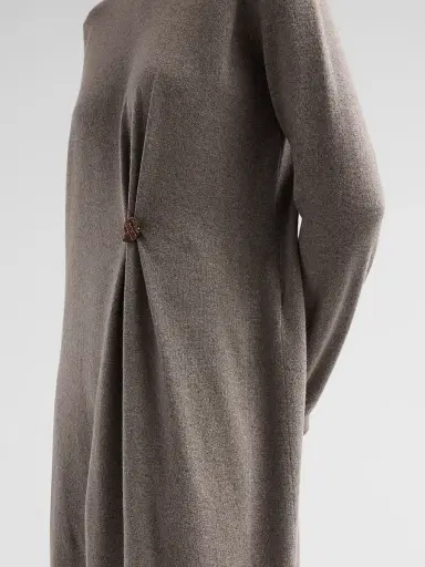 Fabiana Filippi Women's Platinum Knit Pinned Dress | Thumbnail 5 Fabiana Filippi Women's Platinum Knit Pinned Dress | Thumbnail 5